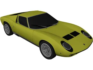 Lamborghini Miura P400 3D Model preview