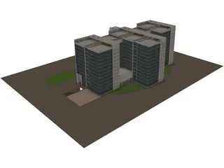 Ecology Commerce Building 3D Model preview