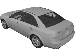 Hyundai Sonata (2007) 3D Model preview