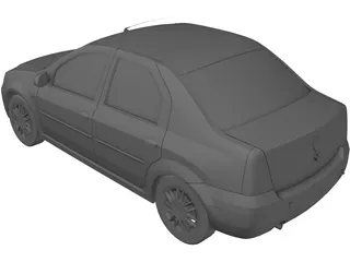 Renault/Dacia Logan (2005) 3D Model preview