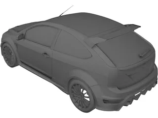 Ford Focus RS (2009) 3D Model preview