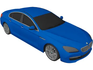 BMW 6-Series Gran Coupe (2013) 3D Model preview