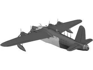 Sunderland Mk III Flying Boat 3D Model preview