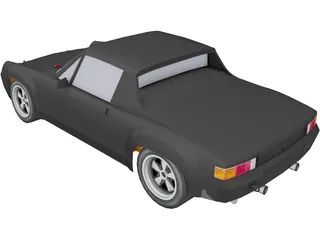Porsche 914 GT 3D Model preview