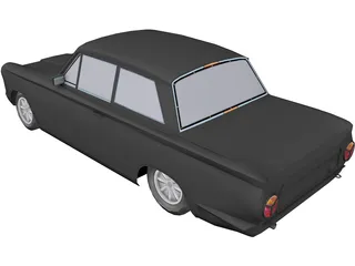 Lotus Cortina GT 3D Model preview