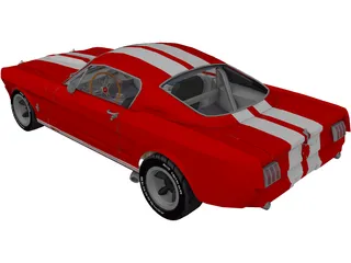 Ford Mustang Fastback (1965) 3D Model preview