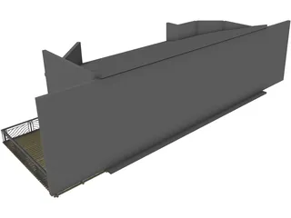 Beach House 3D Model preview