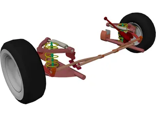 Chevrolet Front Suspension 3D Model preview