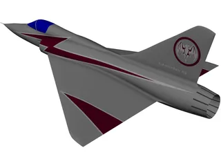 Dassault Mirage 3D Model preview
