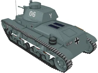 Panzer 35 3D Model preview