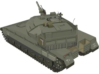 Merkava MK4 3D Model preview