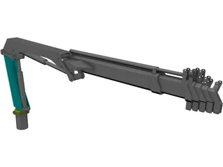 Folding Crane 3D Model preview