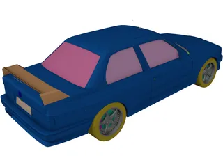 BMW M3 DTM 3D Model preview