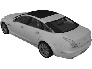 Jaguar XJ (2010) 3D Model preview