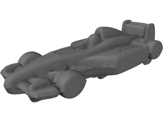 Keyholder Chrome F1 3D Model preview