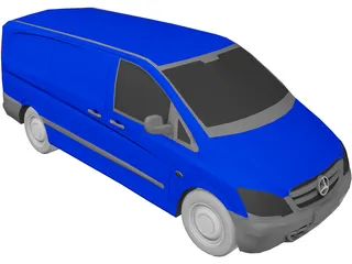 Mercedes-Benz Vito (2012) 3D Model preview