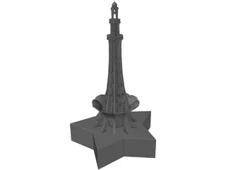 Minar-e-Pakistan 3D Model preview