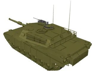 M1A1 Abrams 3D Model preview