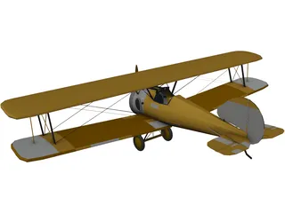 Biplane 3D Model preview