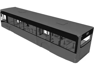 Van Hool A300 Bus Body 3D Model preview