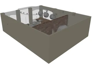 Mi Pancito Bakery 3D Model preview