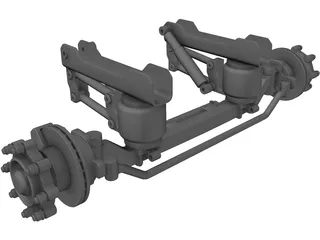 Suspension Front Truck 3D Model preview