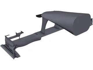 F1 Front Wing 3D Model preview
