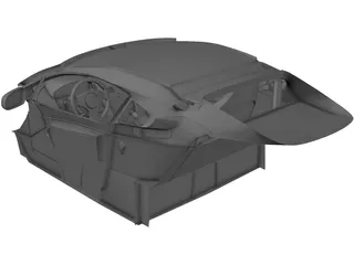 Aston Martin V12 Vantage Interior (2010) 3D Model preview