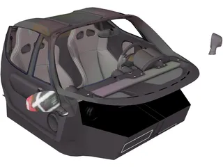 Ferrari Enzo Interior 3D Model preview