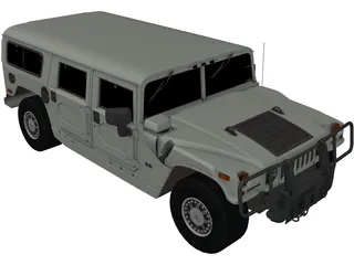 Hummer H1 Alpha 3D Model preview