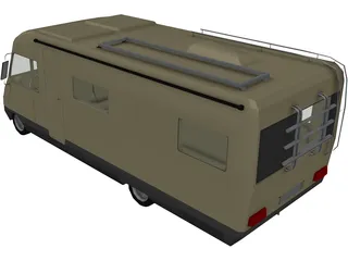 Hymer Camper 3D Model preview