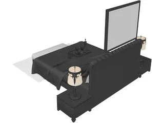 Bed 3D Model preview