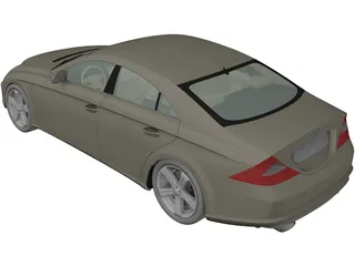 Mercedes-Benz CLS500 (2004) 3D Model preview