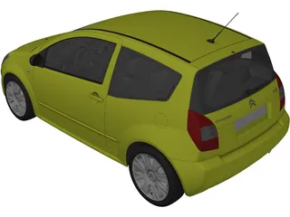 Citroen C2 3D Model preview