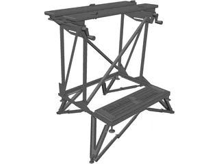 Black and Decker Workbench 3D Model preview