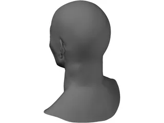 Old Man Face 3D Model preview
