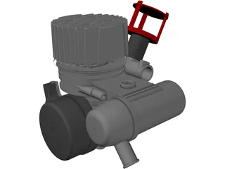 Kyosho GP11 RC Engine 3D Model preview