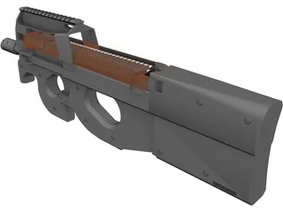 FN P90 3D Model preview