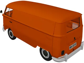 Volkswagen Transporter T1 3D Model preview