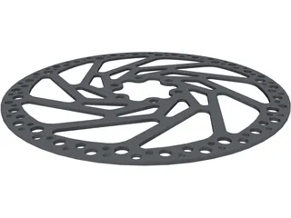 Brake Disc Hope 180mm MTB 3D Model preview