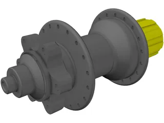 Brake Hub Hope MTB 3D Model preview