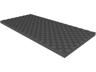 Foam Acoustic Panel 3D Model preview