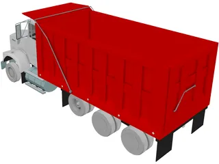 Kenworth T800 Dump Truck 3D Model preview