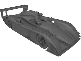 Audi R8 LeMans 3D Model preview