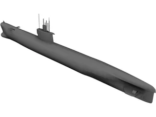 Romeo Submarine 3D Model preview