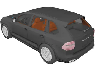 Porsche Cayenne Turbo S (2009) 3D Model preview