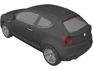 Alfa Romeo Mito 3D Model preview