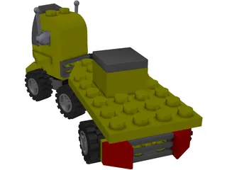 Lego Truck 3D Model preview