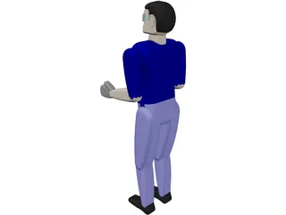 Worker Remy Man 3D Model preview