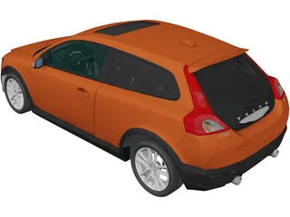 Volvo C30 T5 R-Design (2008) 3D Model preview